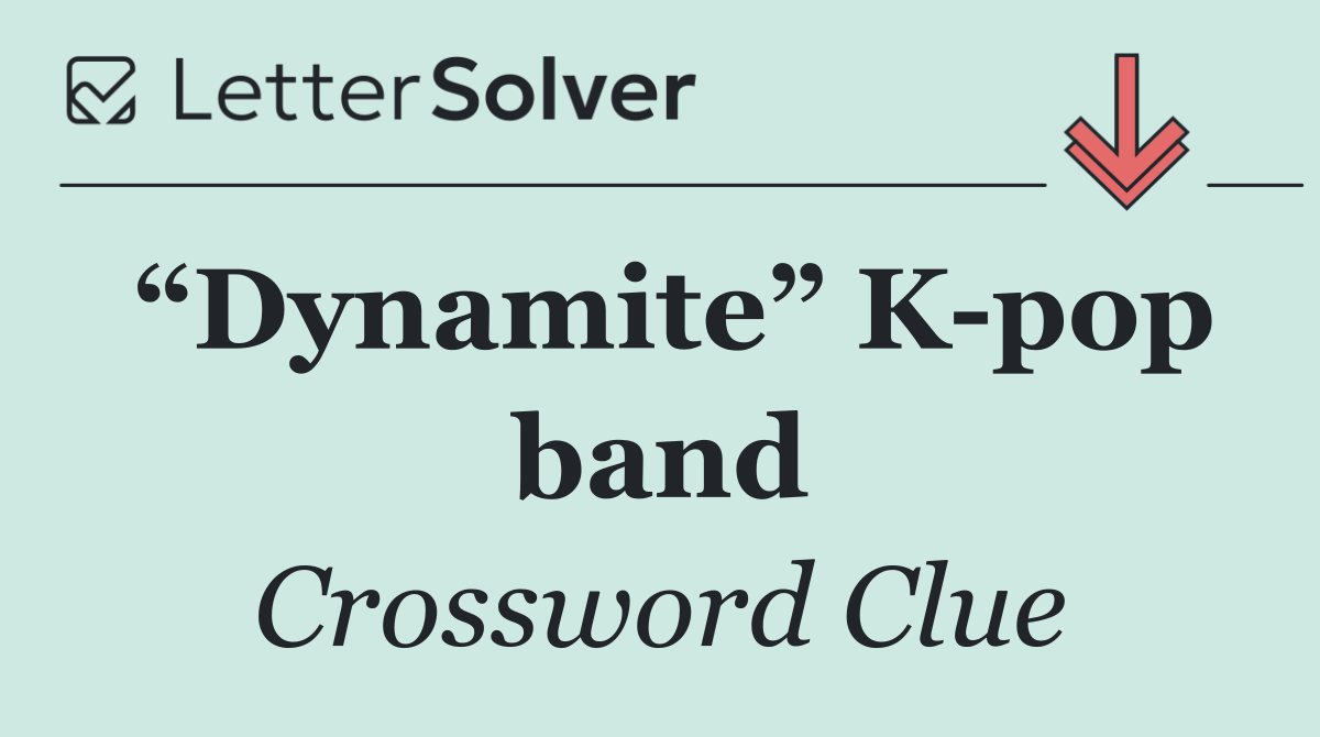 “Dynamite” K pop band