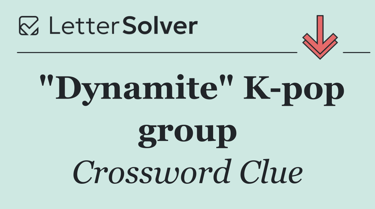 "Dynamite" K pop group