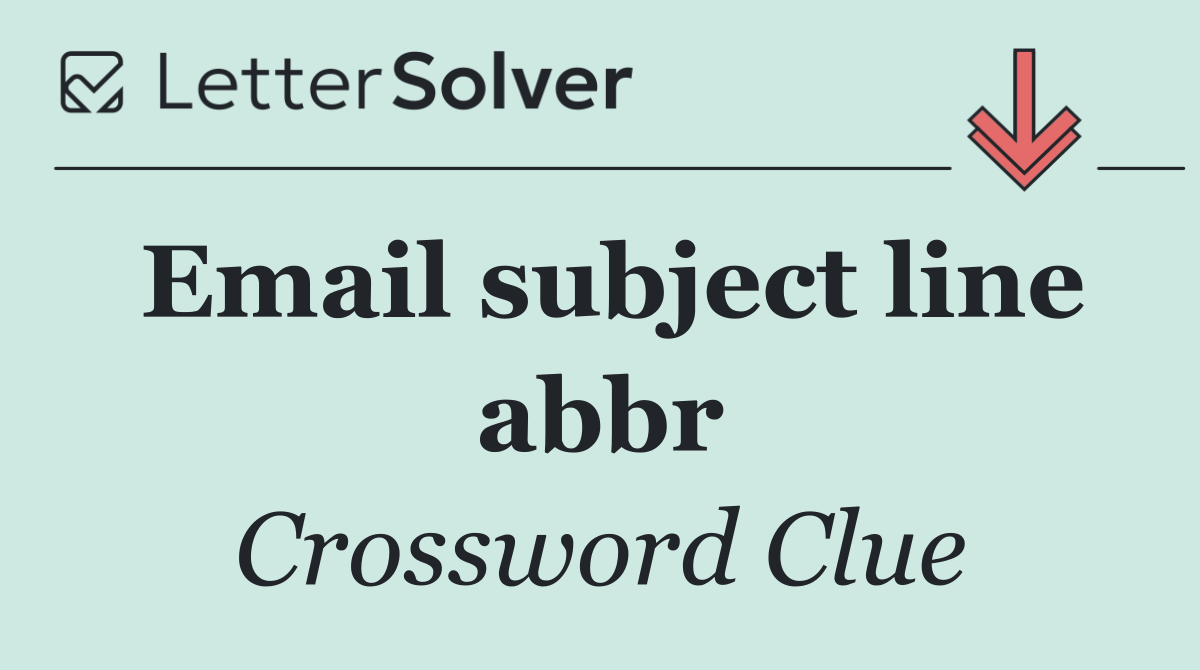 Email subject line abbr