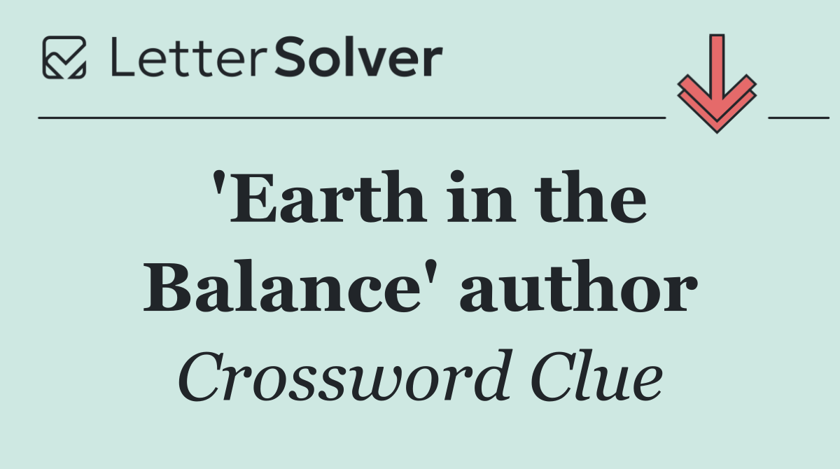 'Earth in the Balance' author