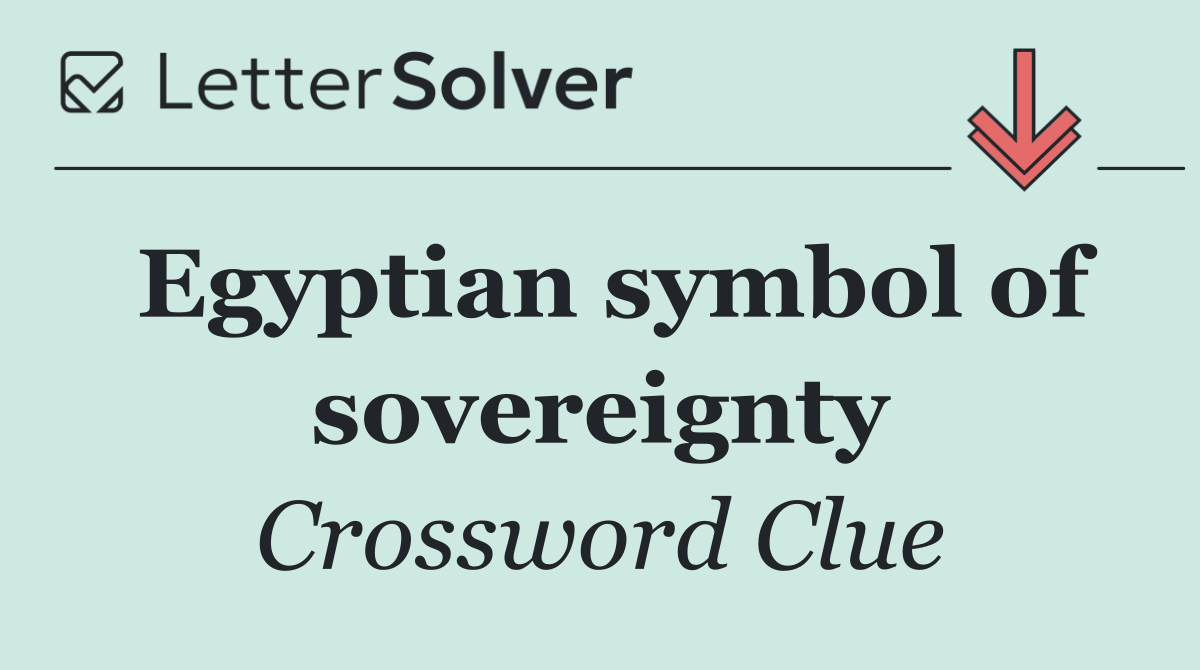 Egyptian symbol of sovereignty