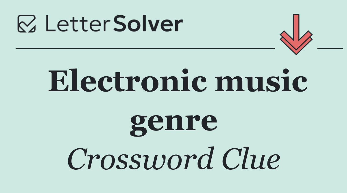 Electronic music genre