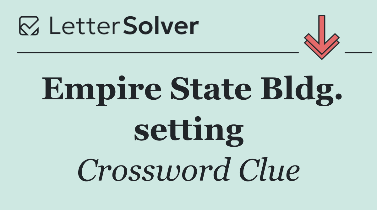 Empire State Bldg. setting