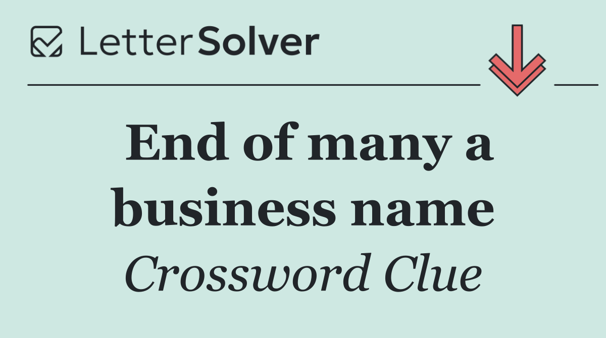 End of many a business name