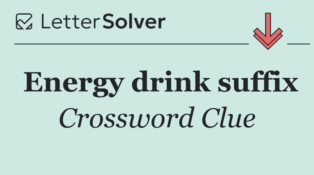 Energy drink suffix