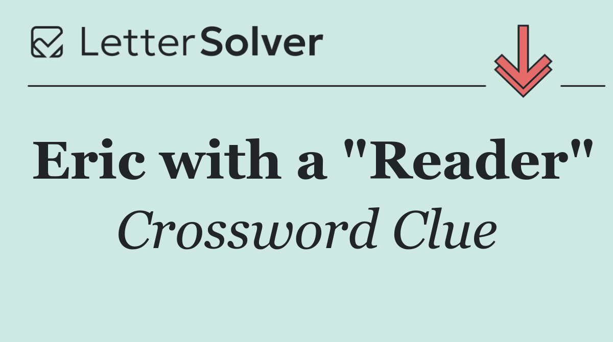 Eric with a "Reader"