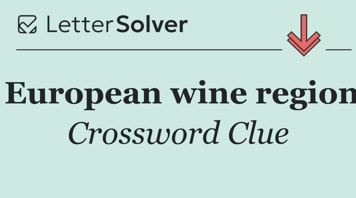 European wine region