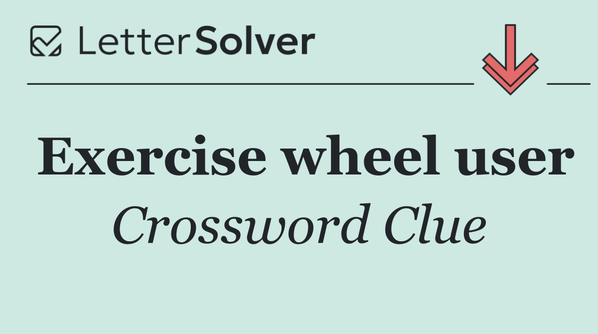 Exercise wheel user