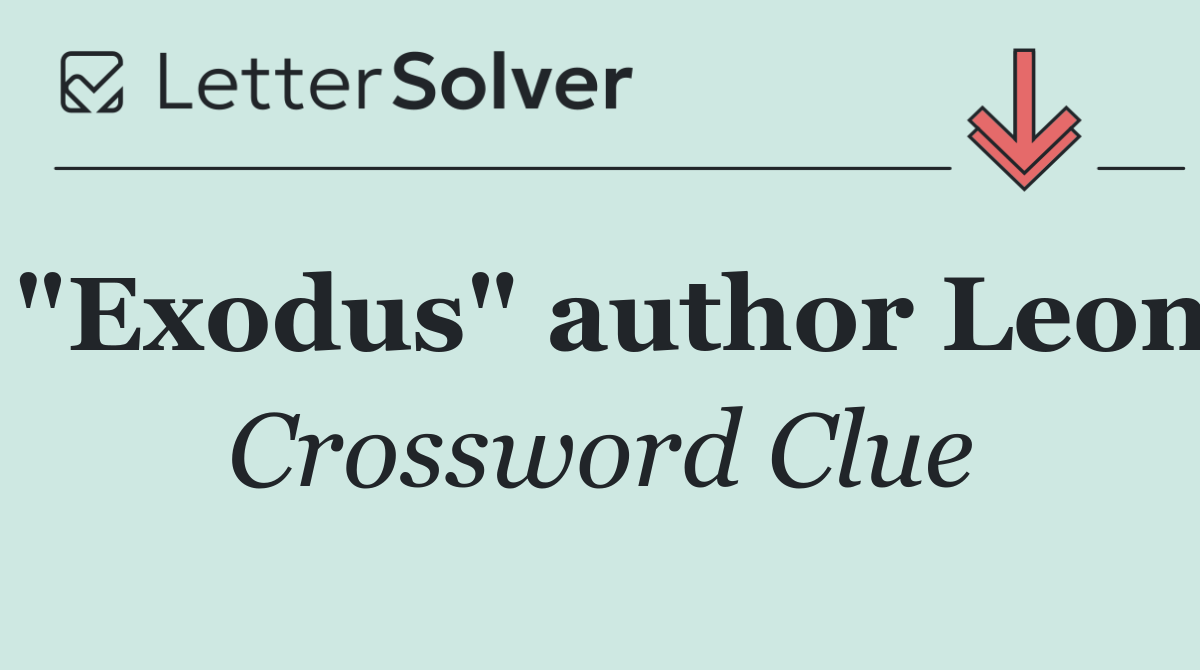 "Exodus" author Leon
