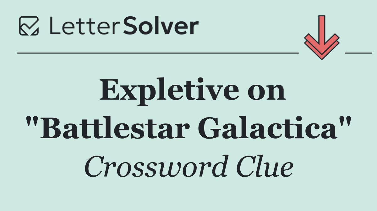 Expletive on "Battlestar Galactica"