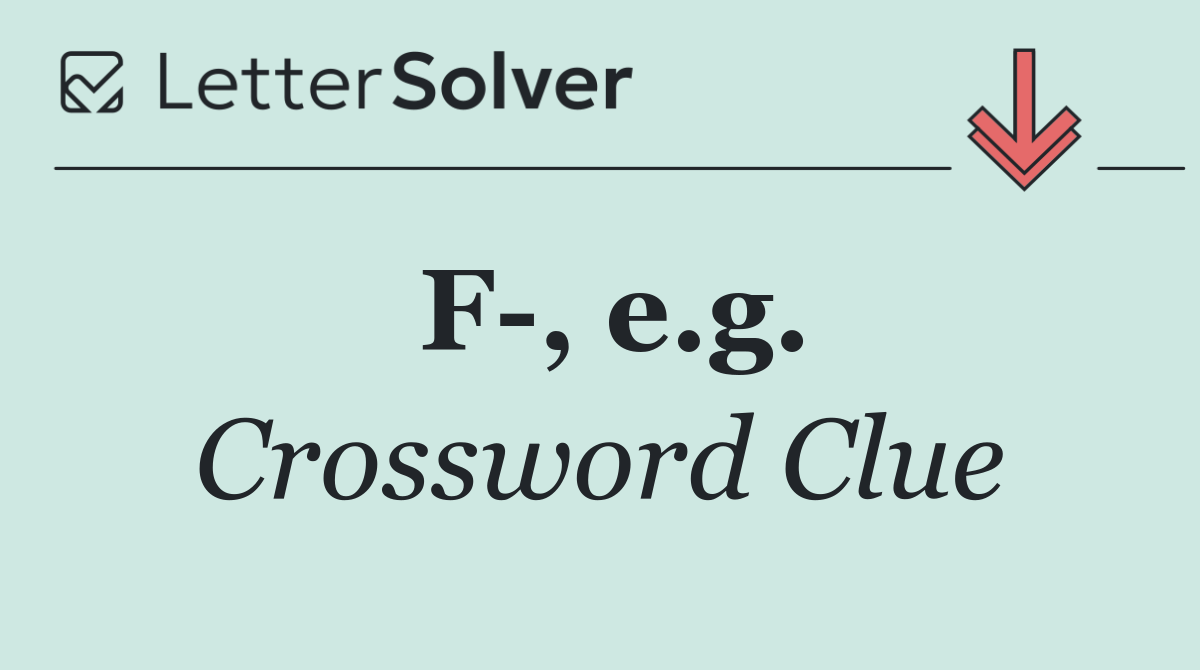 F , e.g.