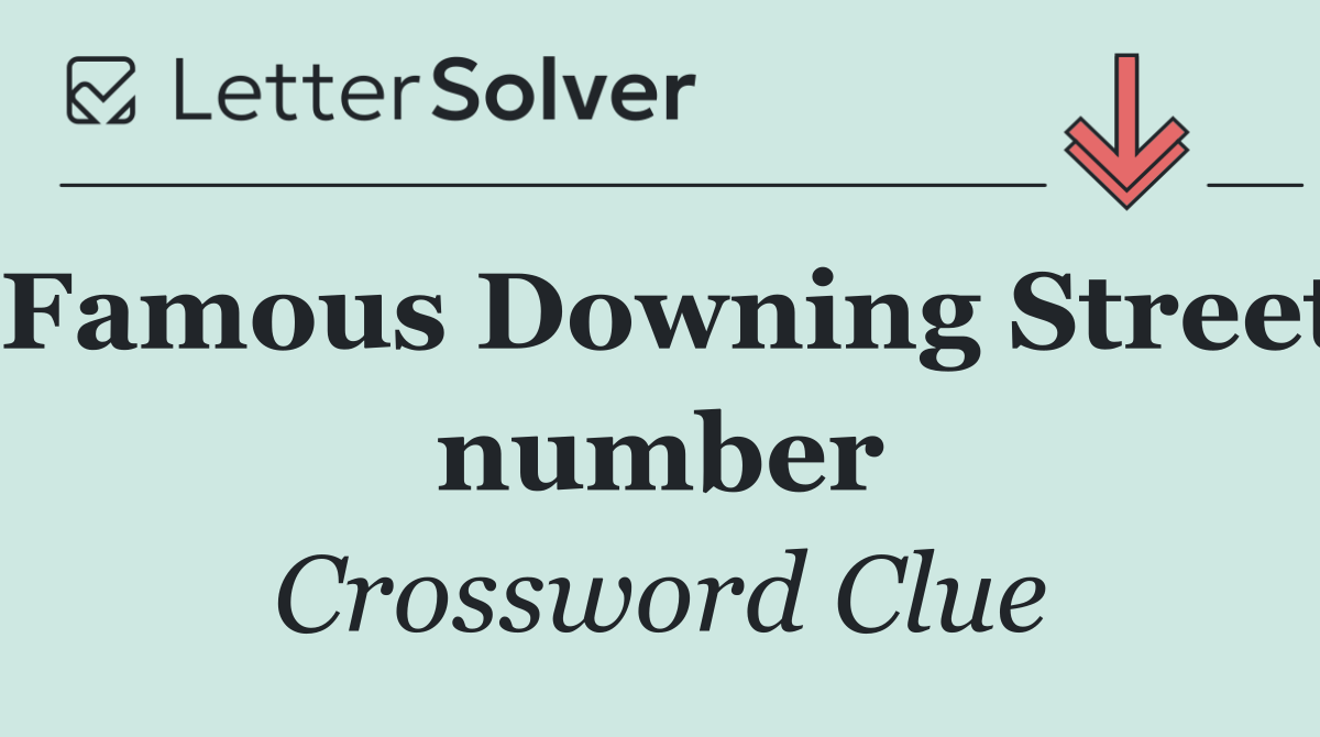 Famous Downing Street number
