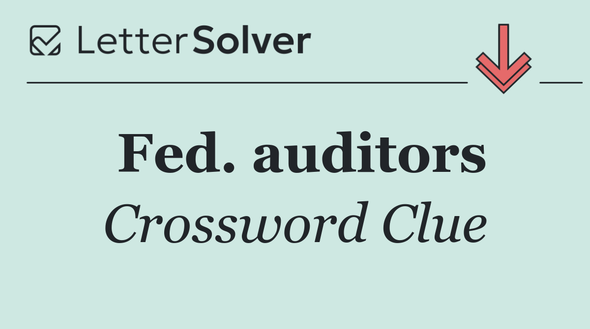 Fed. auditors