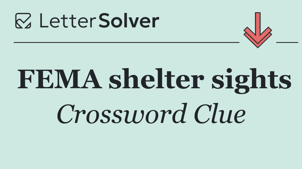FEMA shelter sights