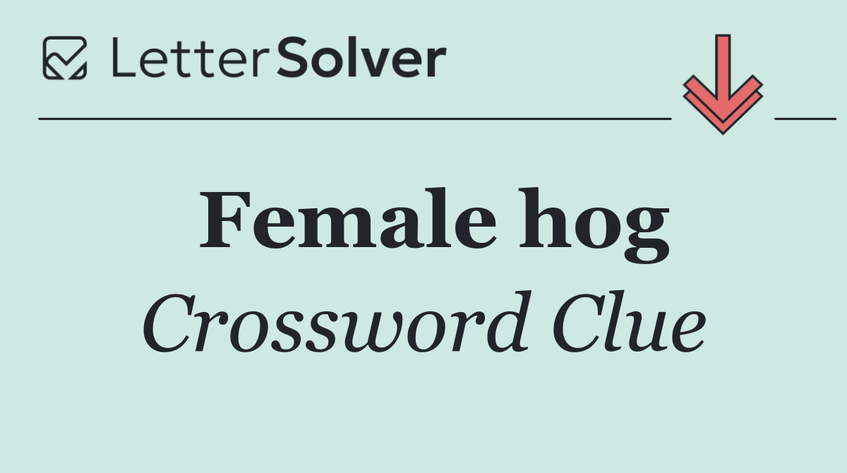 Female hog