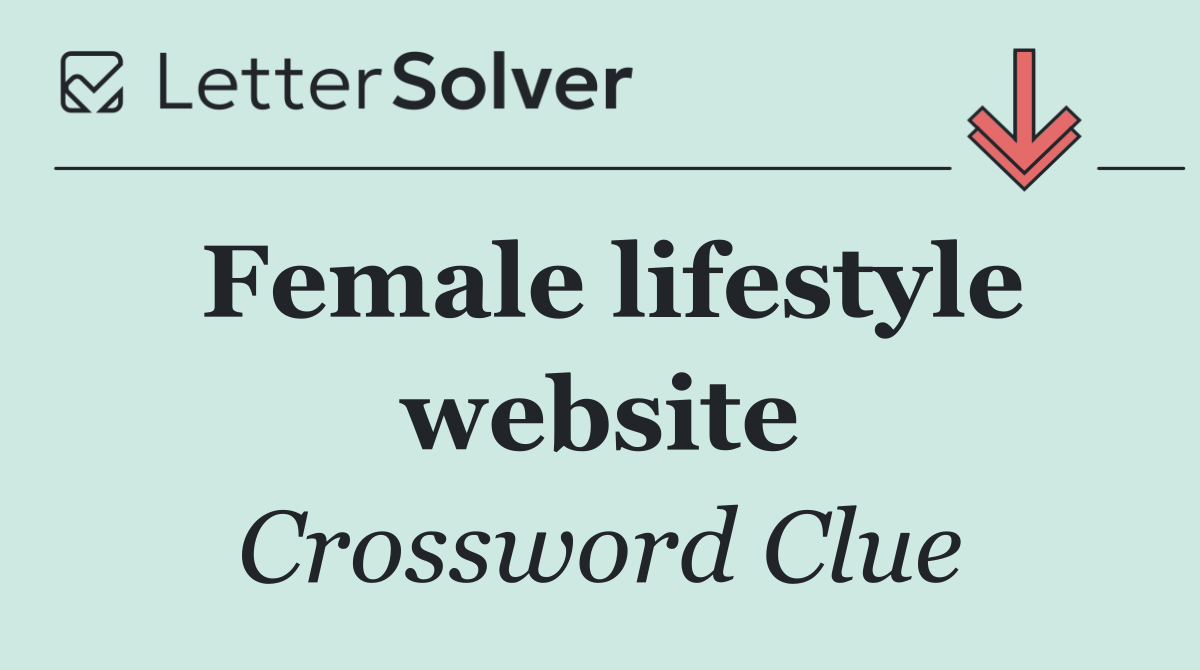 Female lifestyle website