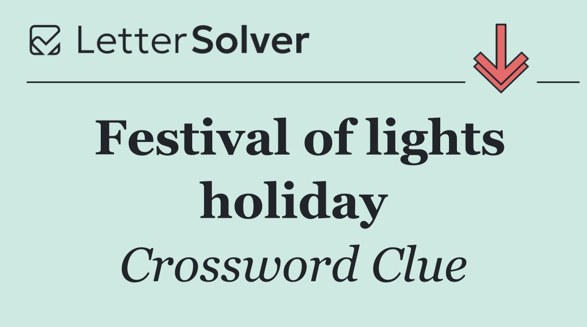 Festival of lights holiday