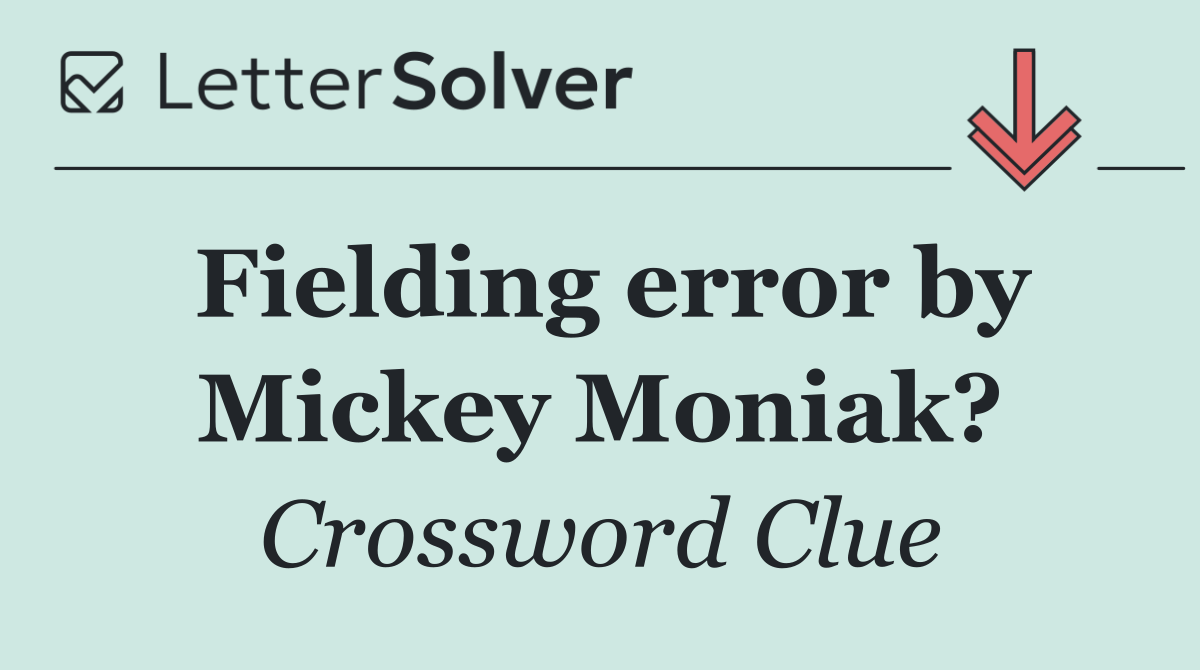 Fielding error by Mickey Moniak?