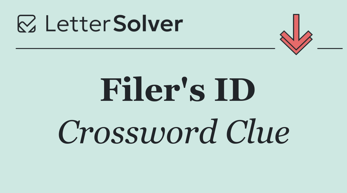 Filer's ID