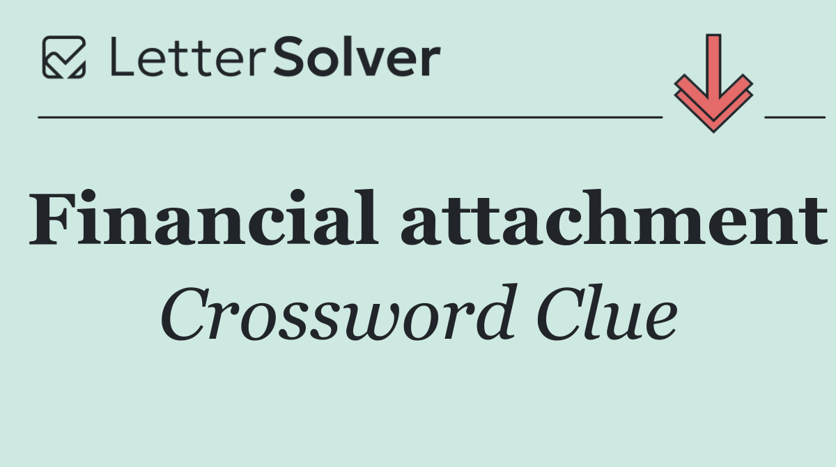 Financial attachment