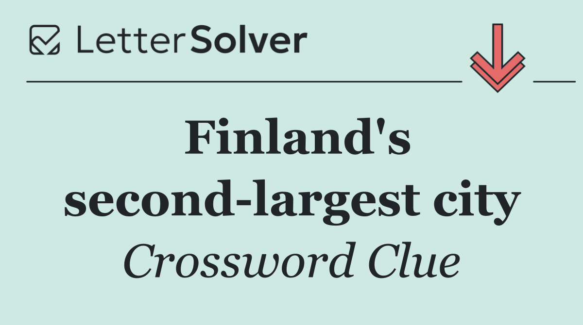 Finland's second largest city
