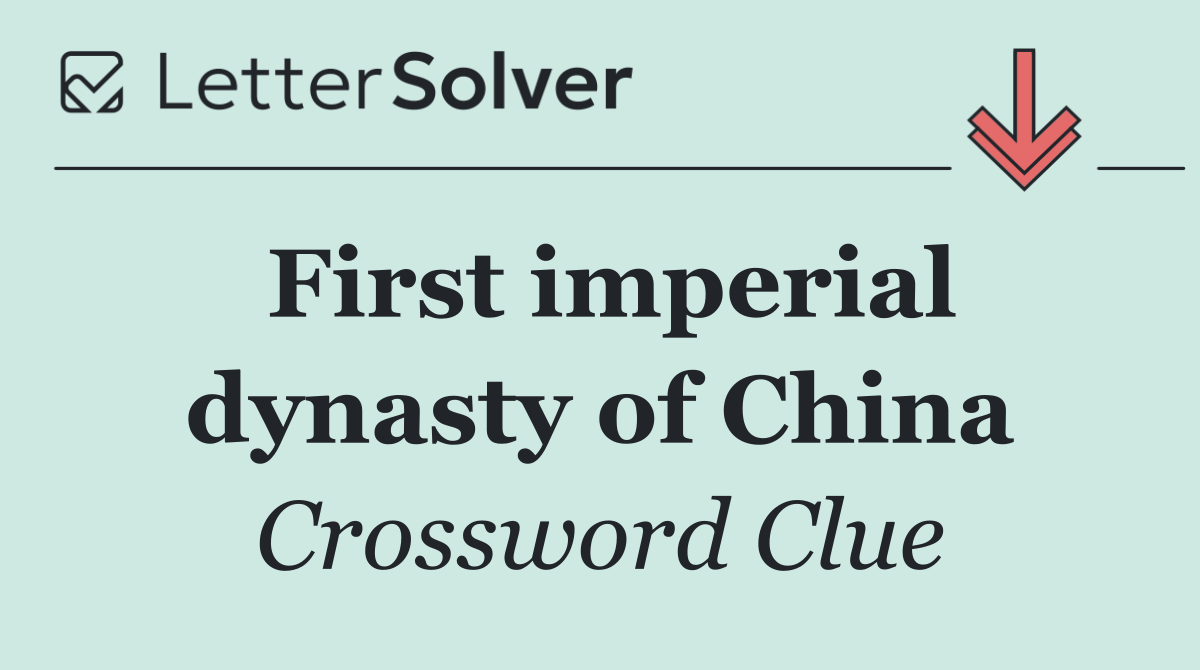 First imperial dynasty of China