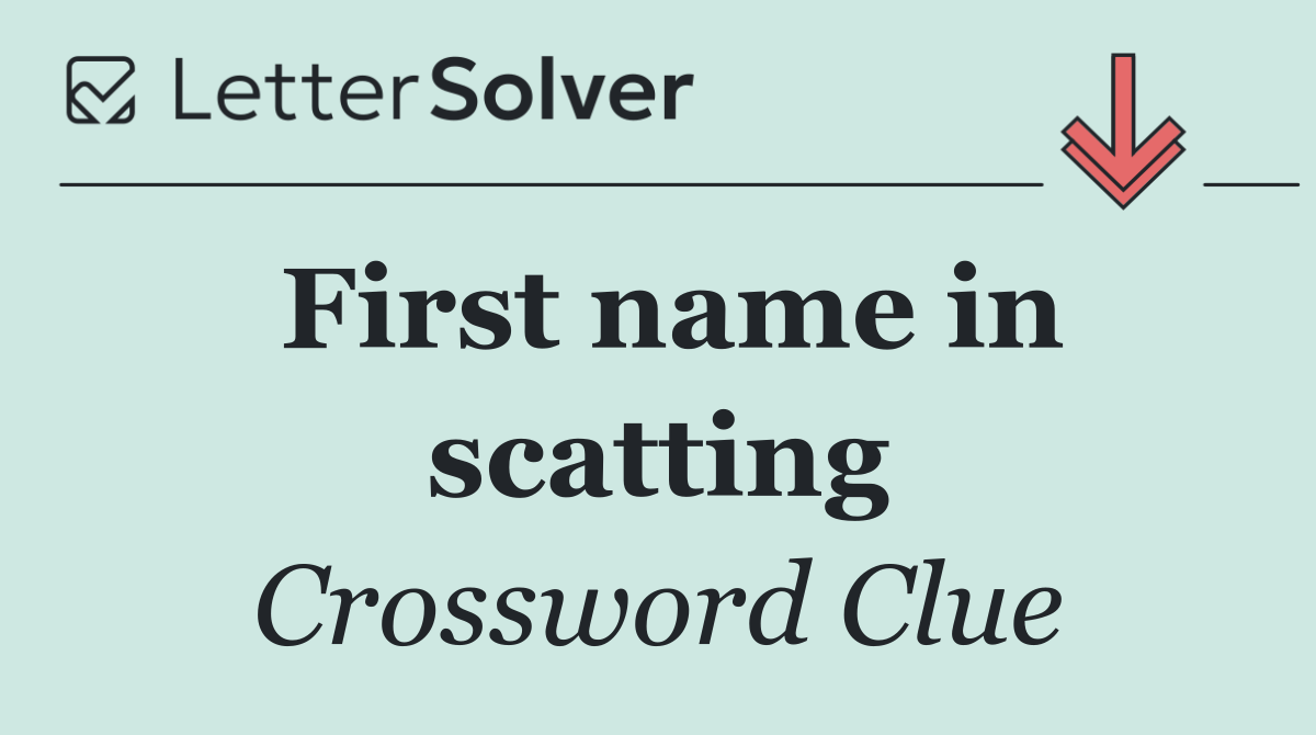 First name in scatting