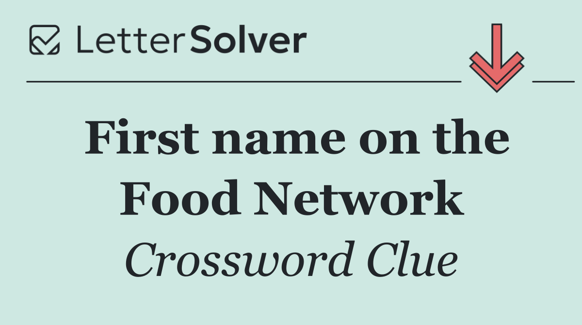 First name on the Food Network