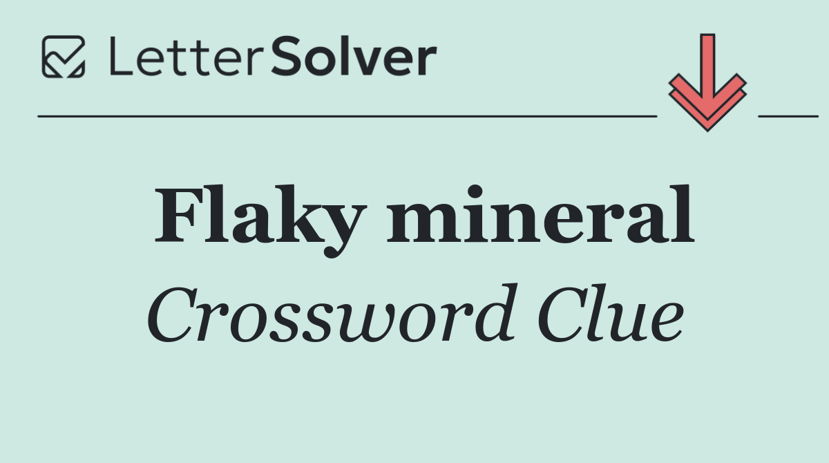 Flaky mineral