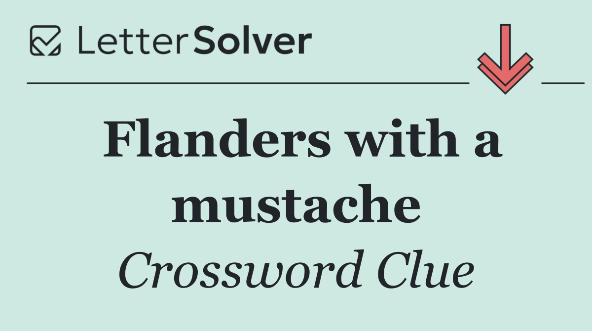 Flanders with a mustache