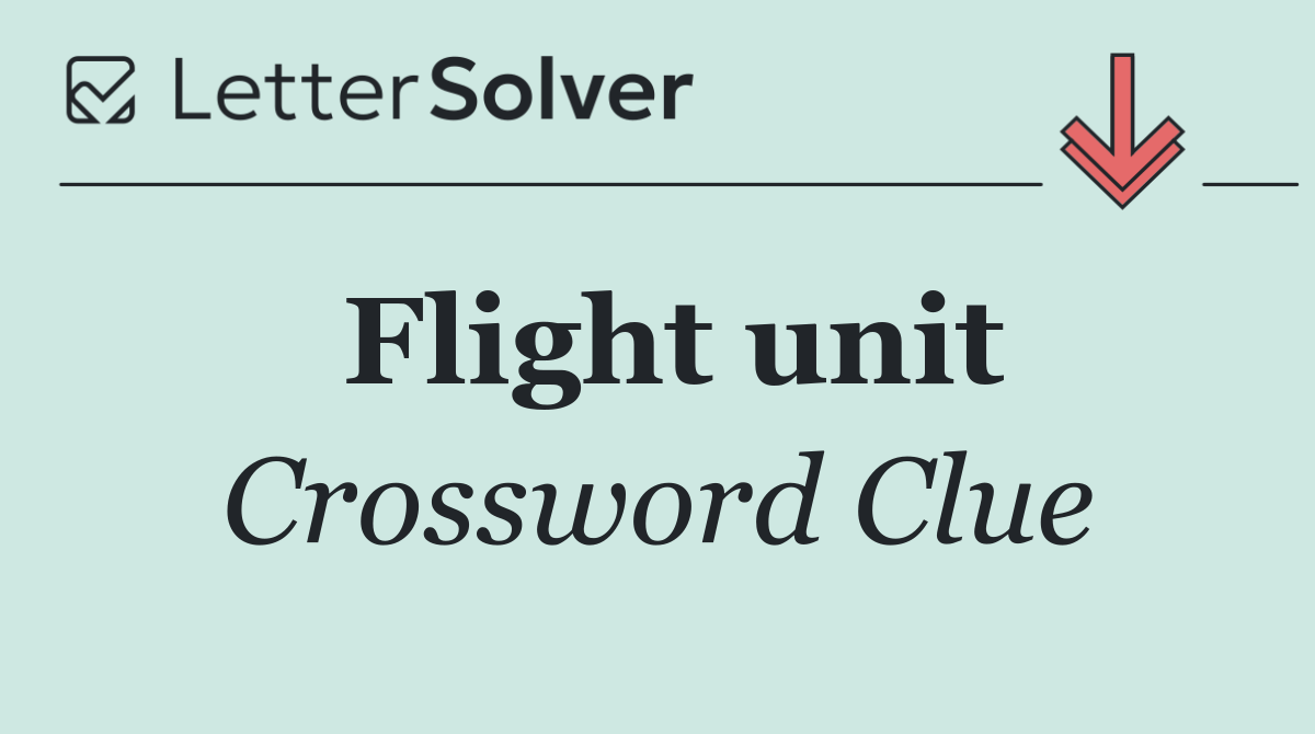 Flight unit