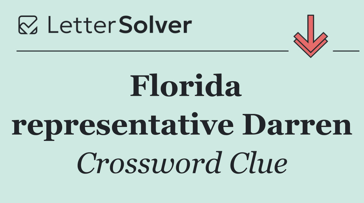 Florida representative Darren