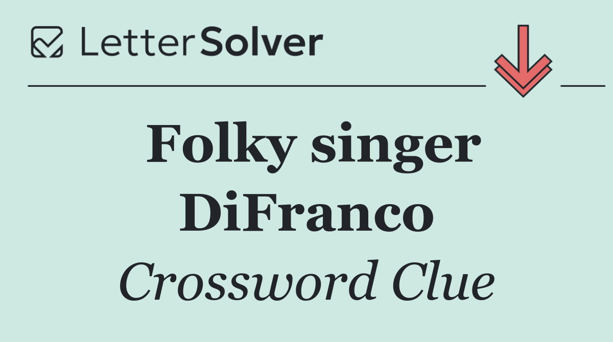 Folky singer DiFranco