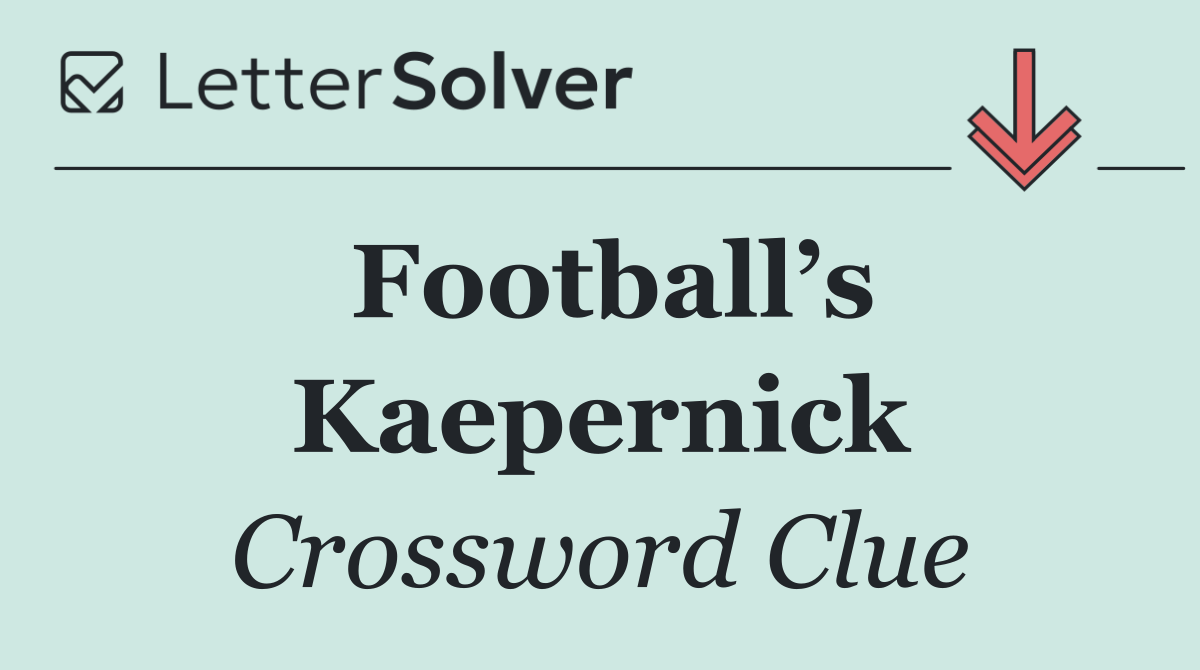 Football’s Kaepernick
