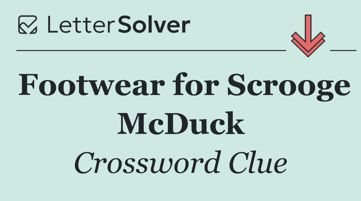 Footwear for Scrooge McDuck