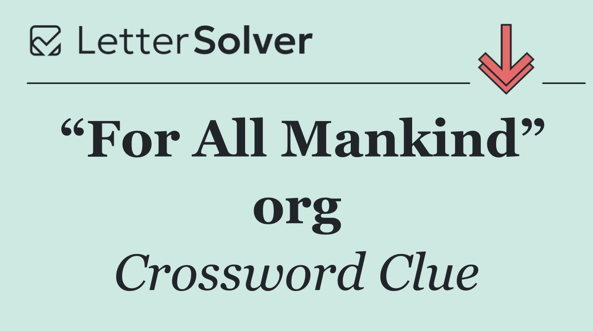 “For All Mankind” org