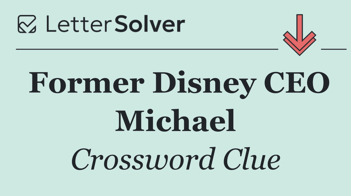 Former Disney CEO Michael