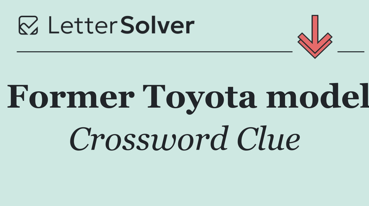 Former Toyota model