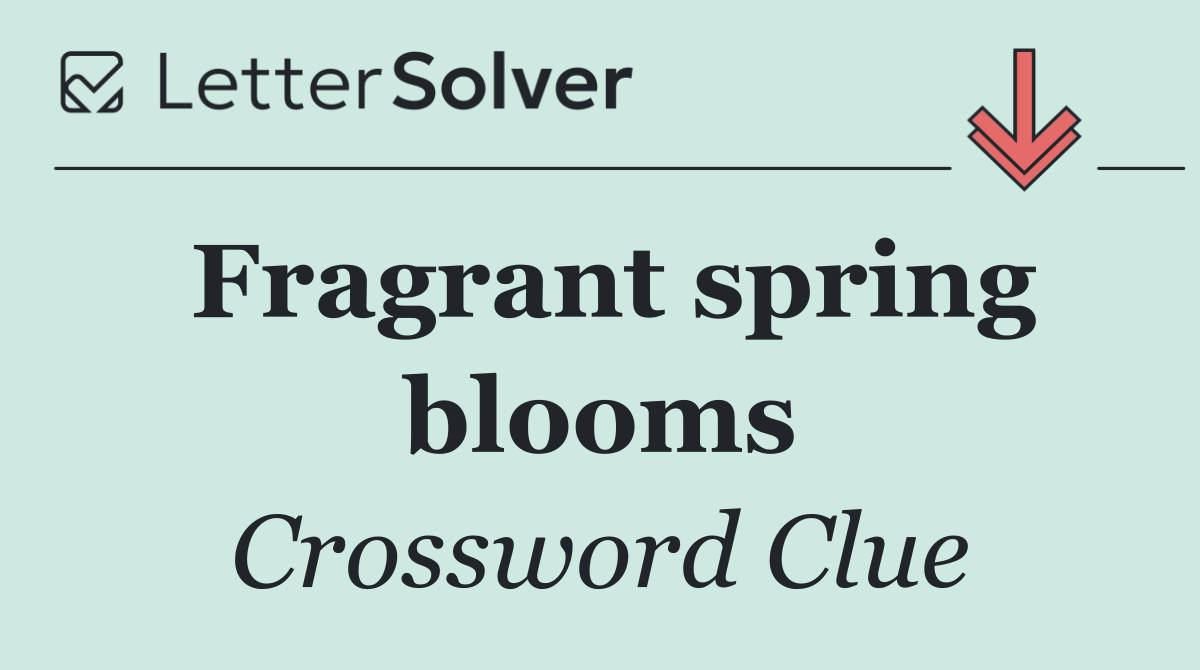 Fragrant spring blooms