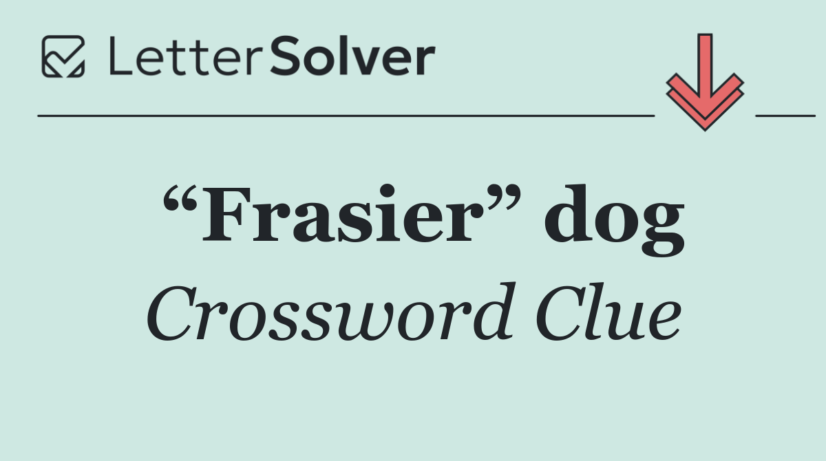 “Frasier” dog