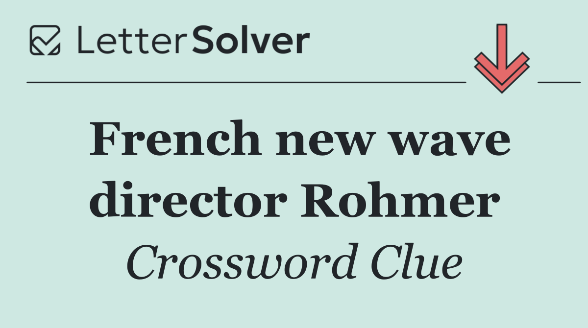 French new wave director Rohmer