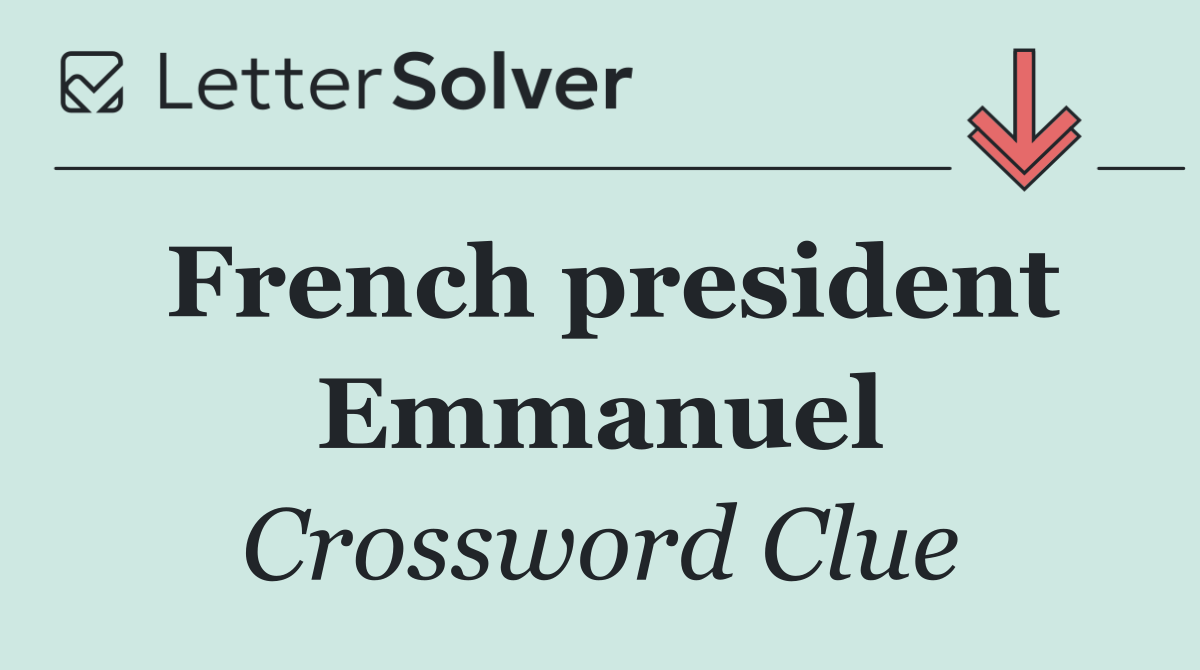 French president Emmanuel