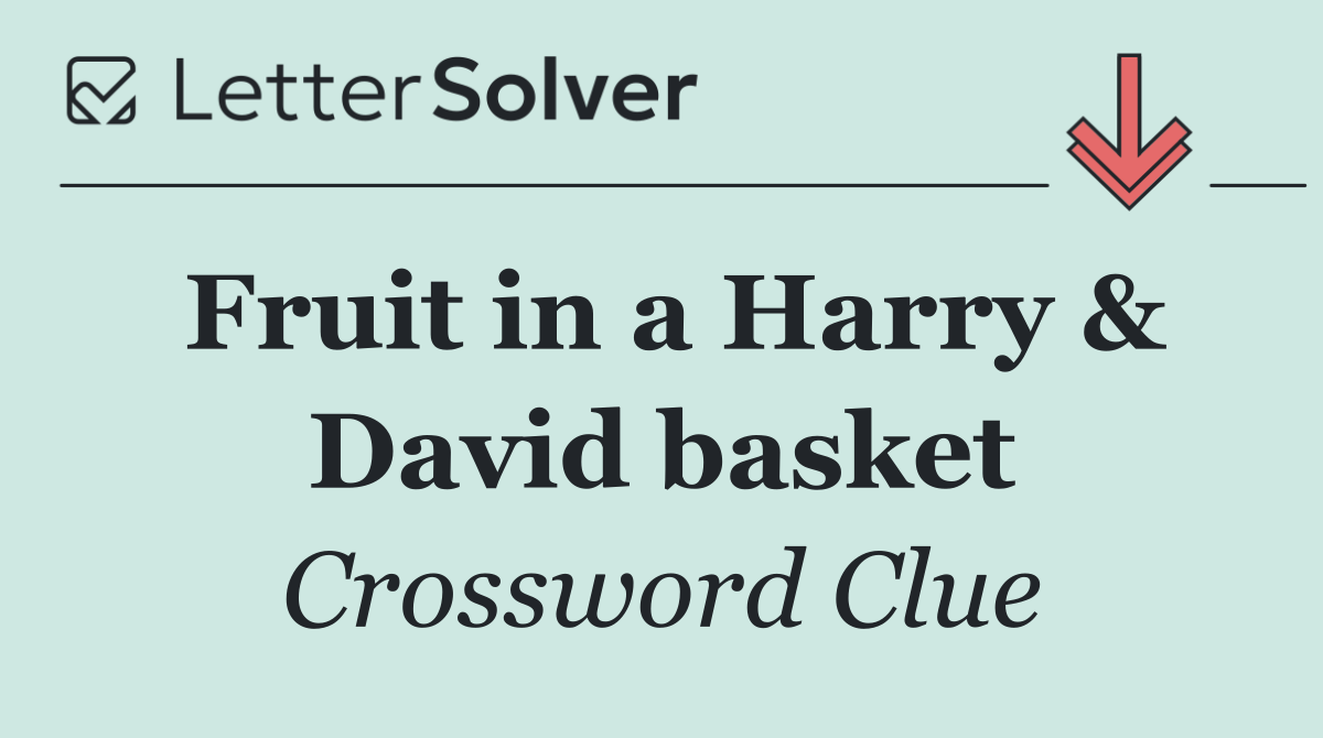 Fruit in a Harry & David basket