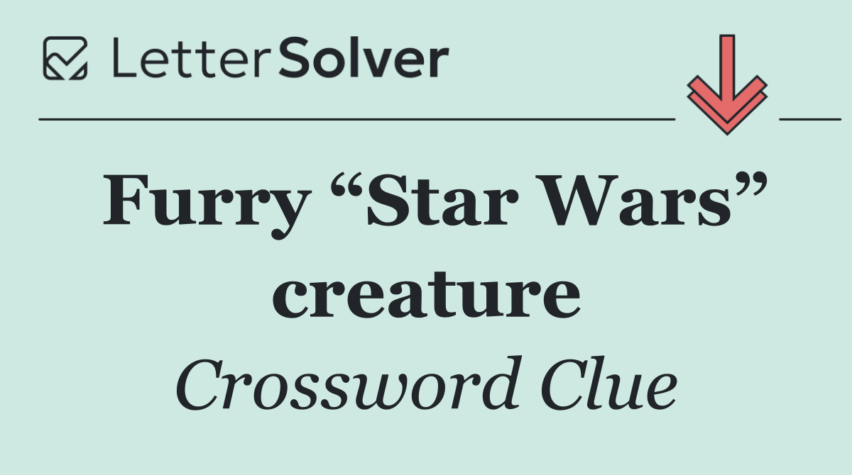 Furry “Star Wars” creature