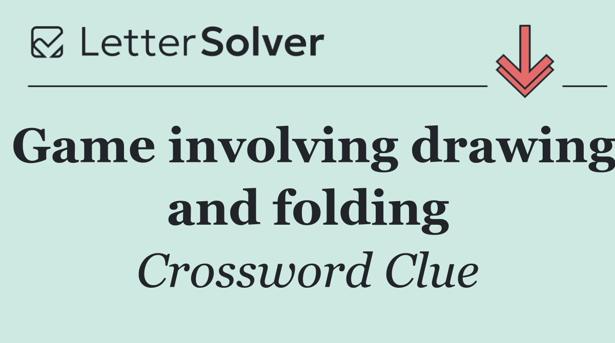 Game involving drawing and folding