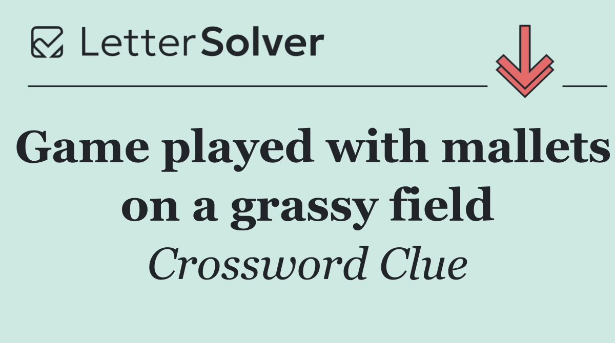 Game played with mallets on a grassy field