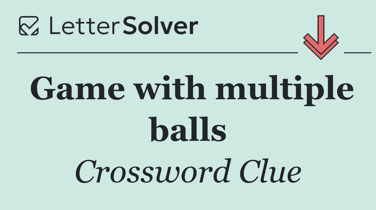 Game with multiple balls