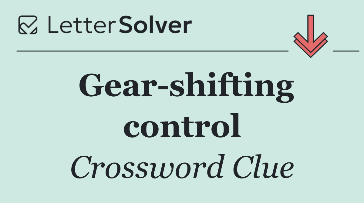 Gear shifting control