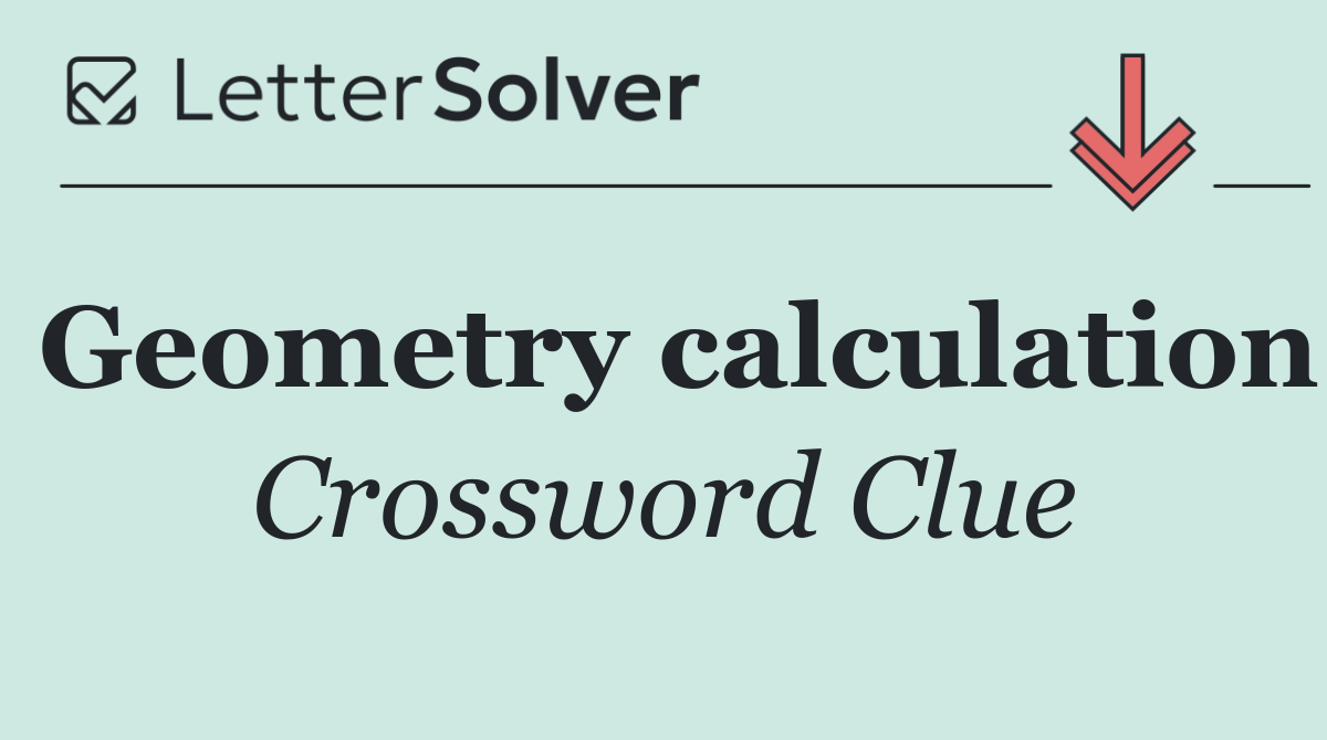 Geometry calculation