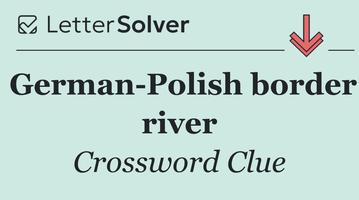 German Polish border river